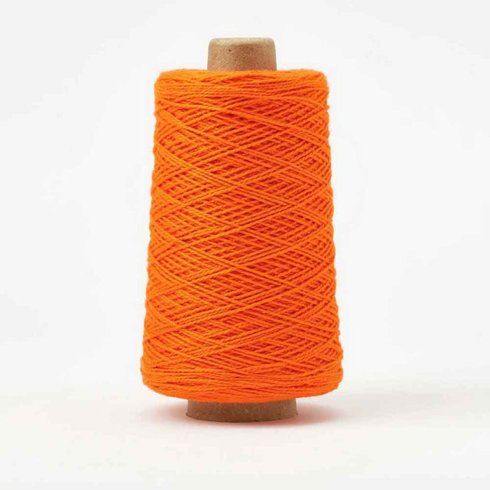 Gist Beam 3/2 organic cotton yarn cone in persimmon for weaving