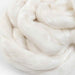 Close-up Ashford Silk Baby Alpaca Merino blend combed top for spinning, felting, dyeing and fibre blending.