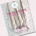 Three handwoven linen dish towels from the Trois Temps weaving pattern in English