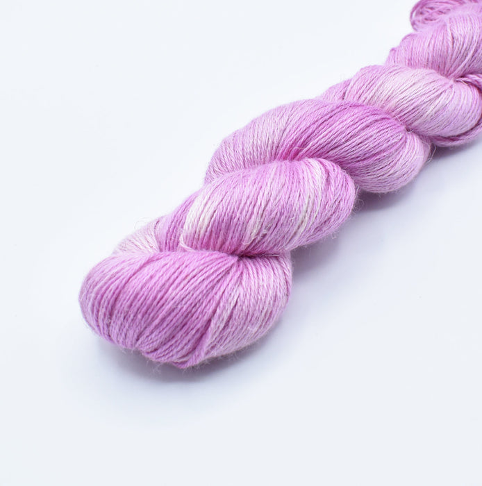 Alpaca-silk-lin yarn, hand-dyed