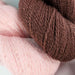 Annabelle scarf weaving kit yarn colors in zibeine and rose