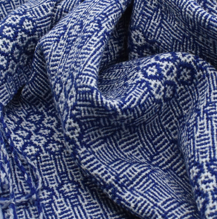Annabelle Shadow Weave scarf fabric draped to show texture and pattern