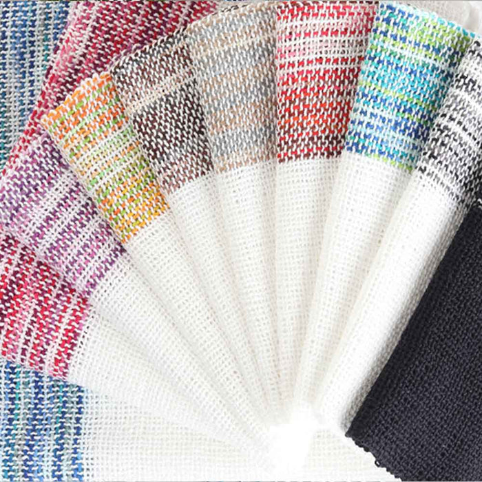 Ashford Caterpillar Cotton handwoven scarves in assorted colourways