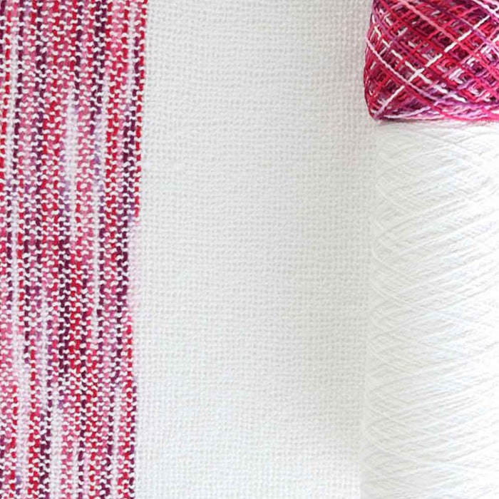 Ashford Caterpillar Cotton Scarf Kit – Berries colourway