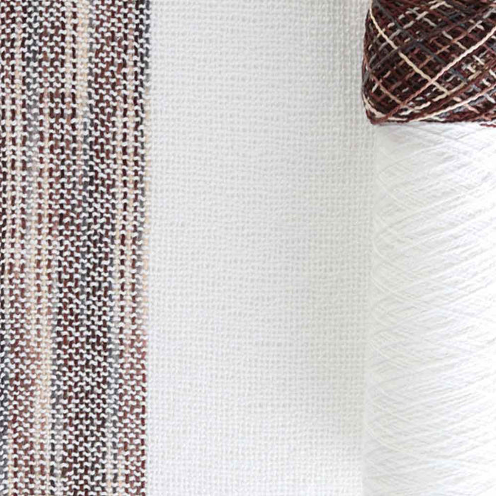 Ashford Caterpillar Cotton Scarf Kit – Cookies 'n' Cream colourway