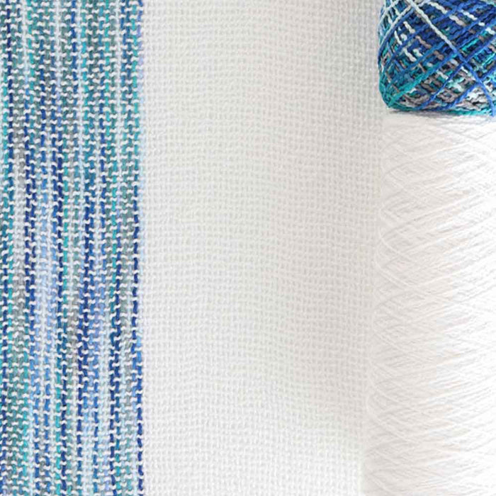 Ashford Caterpillar Cotton Scarf Kit – Ocean colourway
