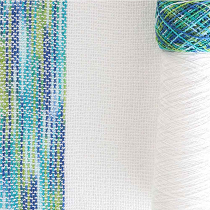 Ashford Caterpillar Cotton Scarf Kit – Paua colourway