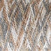 Close-up of Ashford Caterpillar Yarn in beige, white, and gray showing its distinctive texture.
