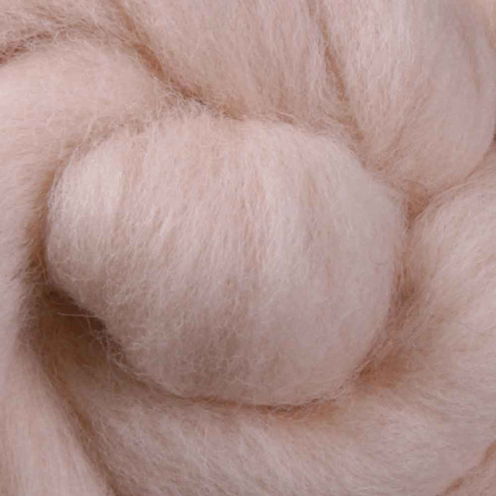 Ashford Corriedale wool top - blush