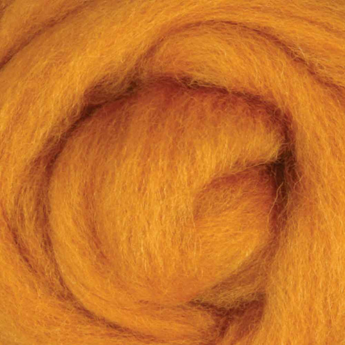 Ashford Corriedale wool top - butterscotch