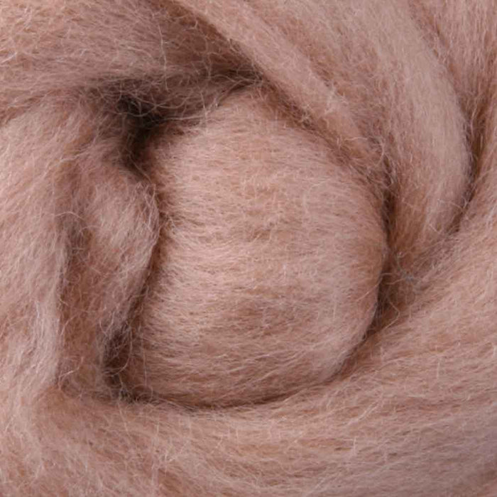 Ashford Corriedale wool top - Cookie