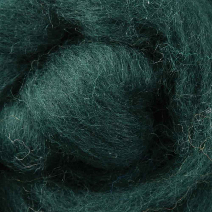 Ashford Corriedale wool top - Green-Tea