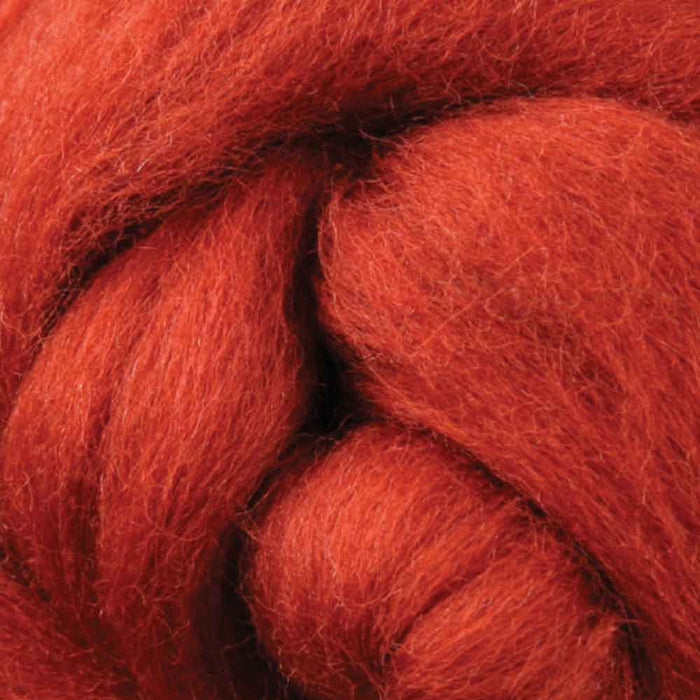 Ashford Corriedale wool top - nutmeg