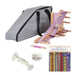Ashford Inkle band weaving set with carry bag, Texsolv heddles, finishing wax and Anne Dixon pattern book