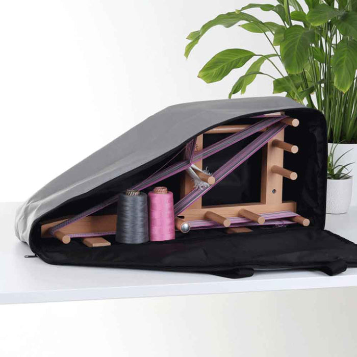 Ashford Inkle loom carry bag with space for loom and weaving supplies