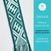 Close-up of a Baltic pickup patterned band woven on an inkle loom during an in-person weaving course at Tisse et File in the Montreal area