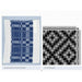 Woven textile sample with corresponding modern weaving draft from Brown Book of Weaving Drafts
