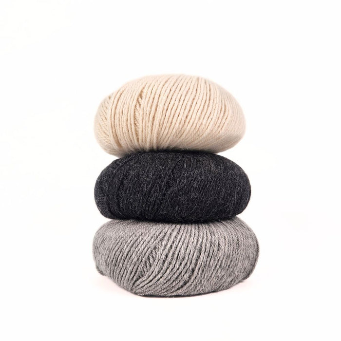 Brume weaving kit Baby Alpaca yarn colourway Brume d'hiver