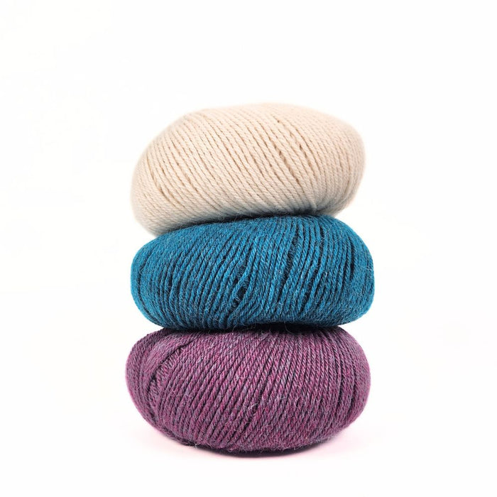 Brume weaving kit Baby Alpaca yarn colourway Crepuscule
