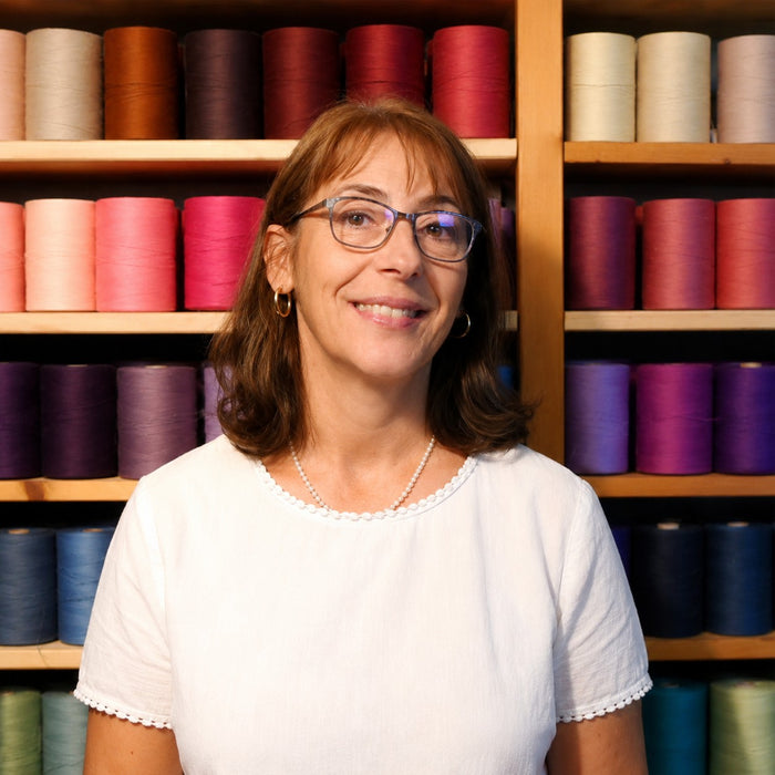 Catherine Malichecq, weaving instructor at Tisse et File