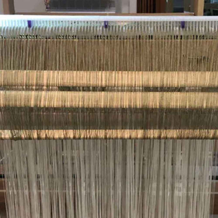 Lofty Fiber raddle installed during loom dressing