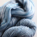 Prepared spinning fibre and finished two-ply handspun yarn from a beginner spinning class