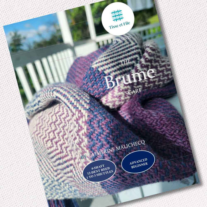 Brume Weaving Pattern – Baby Alpaca Scarf for 4-Shaft Looms