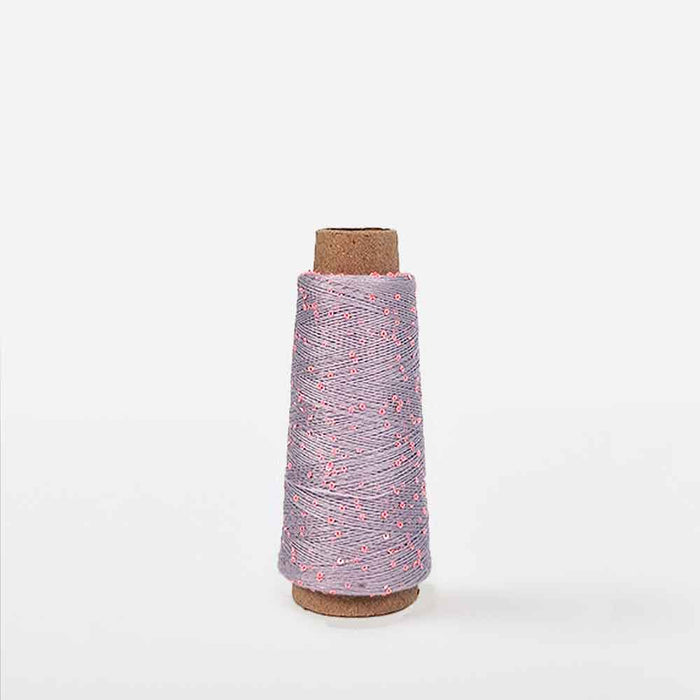 Lavender spool of Creative Make It Blümchen paper yarn by Rico Yarns – textured and lightweight for decorative textile projects