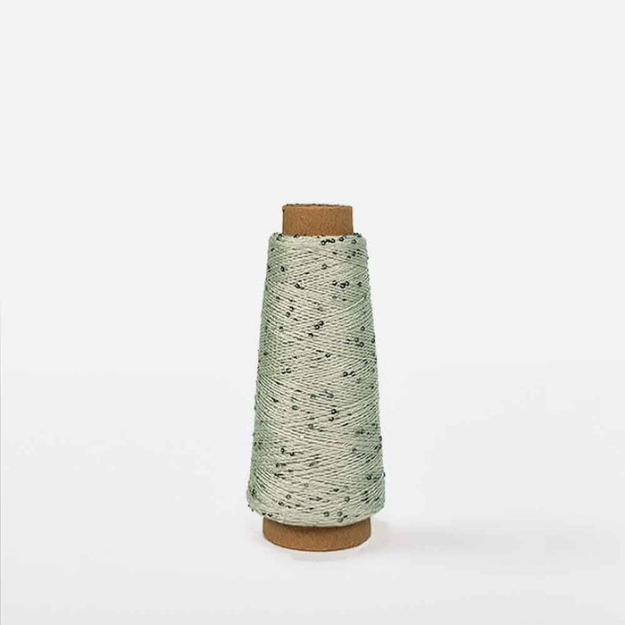 Mint spool of Creative Make It Blümchen paper yarn by Rico Yarns – textured and lightweight for decorative textile projects