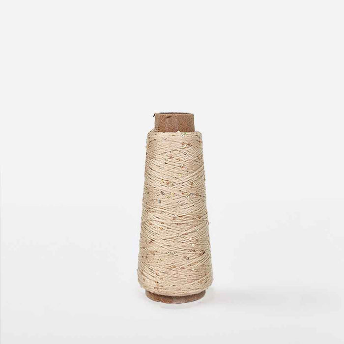 Natural spool of Creative Make It Blümchen paper yarn by Rico Yarns – textured and lightweight for decorative textile projects