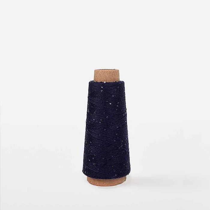 Navy spool of Creative Make It Blümchen paper yarn by Rico Yarns – textured and lightweight for decorative textile projects