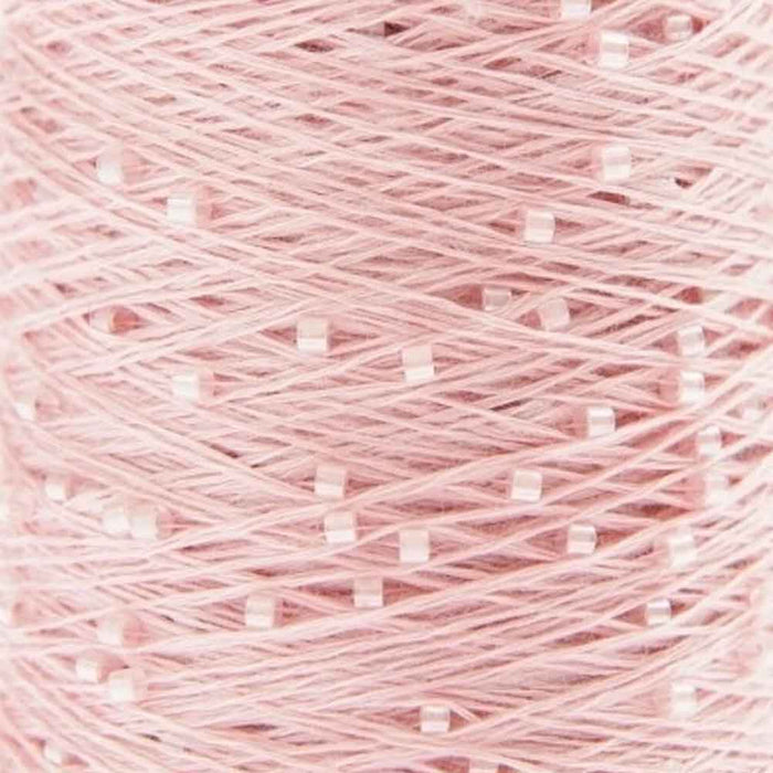 Creative Make It Perlchen decorative beaded thread in Rose-Quartz by Rico Yarns