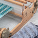 Two rigid heddles installed on a rigid heddle loom ready for weaving