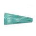 Single teal EEW cone made of durable polypropylene with open grid design for drying yarn.