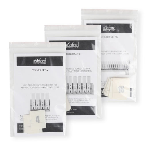 Vinyl lever labels for Ashford table looms, numbered stickers for easy shaft identification