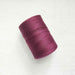 Burgundy 4/8 cotton weaving yarn cone by Maurice Brassard