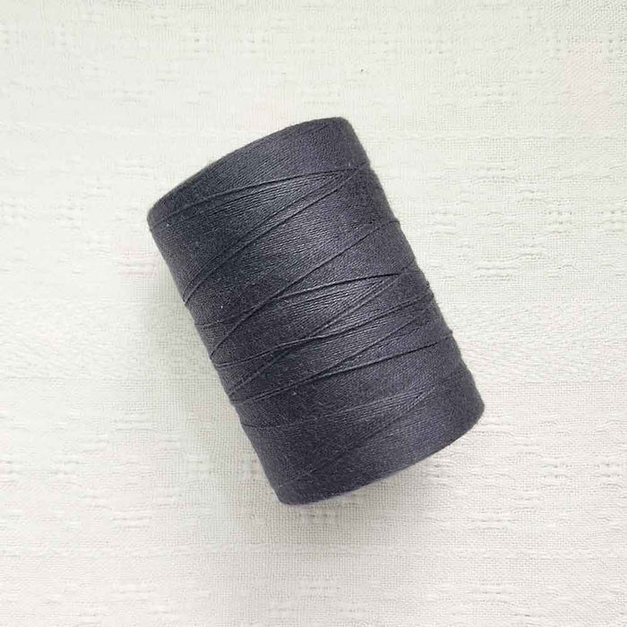 Charcoal 4/8 cotton weaving yarn cone by Maurice Brassard
