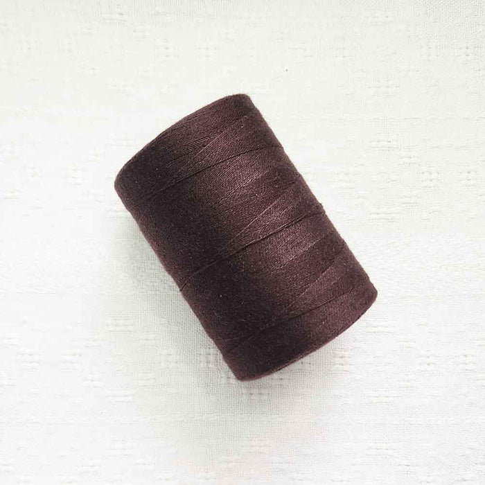 Chocolat 4/8 cotton weaving yarn cone by Maurice Brassard