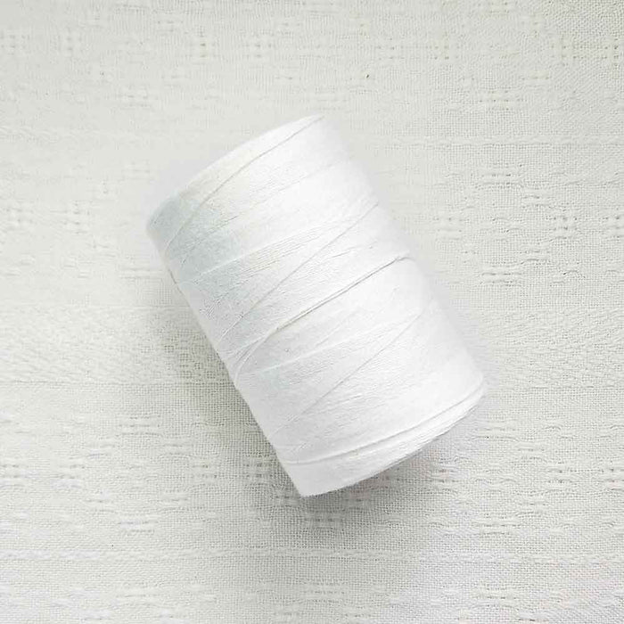 Creme 4/8 cotton weaving yarn cone by Maurice Brassard