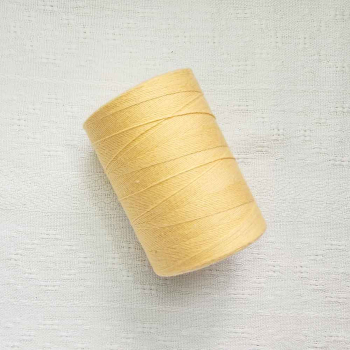 Jaune Or 4/8 cotton weaving yarn cone by Maurice Brassard