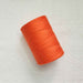 Orange fonce 4/8 cotton weaving yarn cone by Maurice Brassard