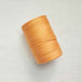 Orange 4/8 cotton weaving yarn cone by Maurice Brassard