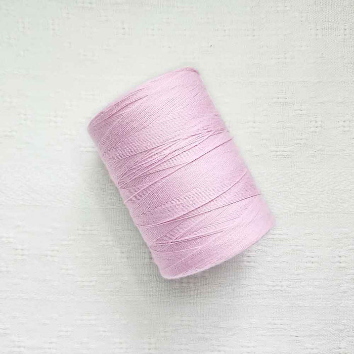 Rose pale 4/8 cotton weaving yarn cone by Maurice Brassard