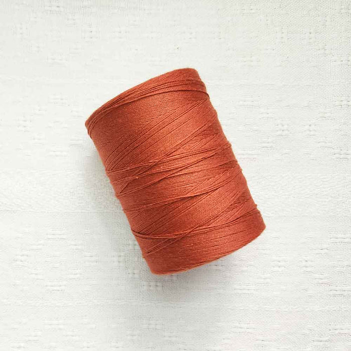 Rouille 4/8 cotton weaving yarn cone by Maurice Brassard