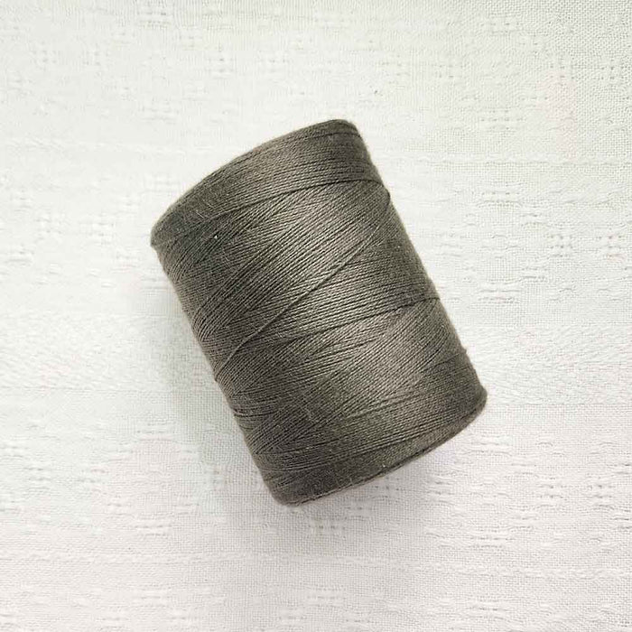 Taupe 4/8 cotton weaving yarn cone by Maurice Brassard