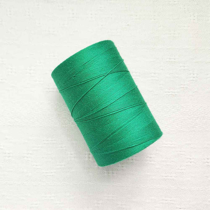 Vert Emeraude 4/8 cotton weaving yarn cone by Maurice Brassard