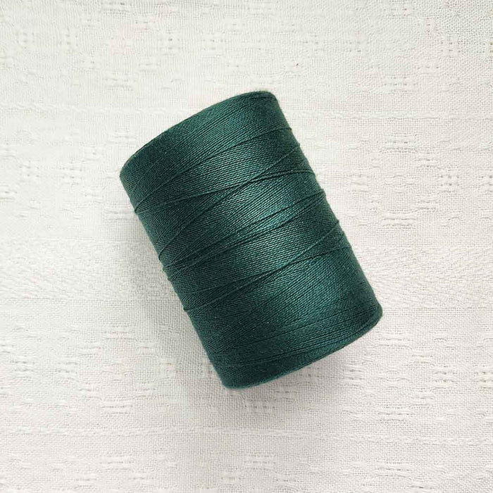 Vert fonce 4/8 cotton weaving yarn cone by Maurice Brassard