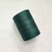 Vert fonce 4/8 cotton weaving yarn cone by Maurice Brassard