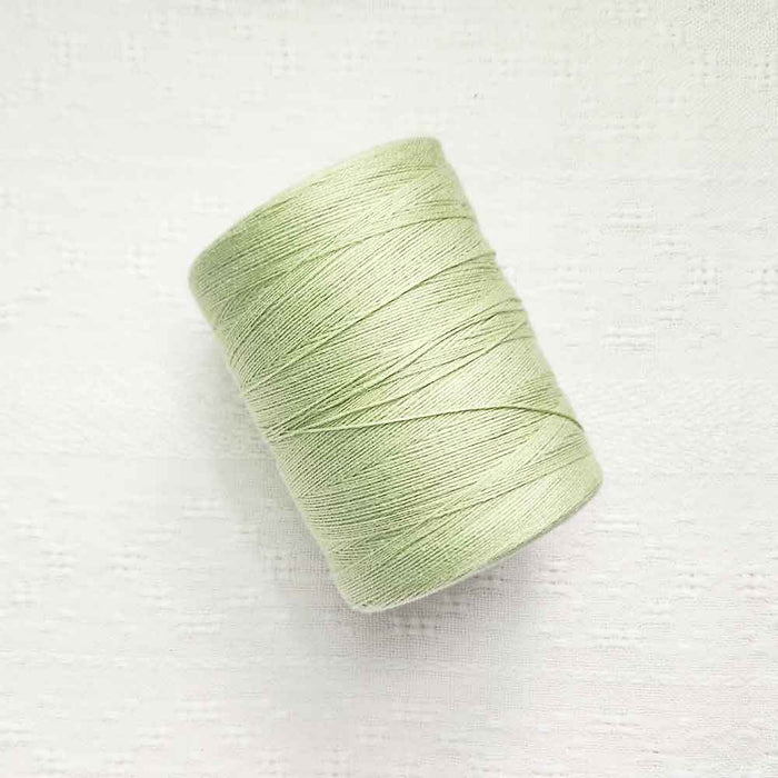 Vert nil 4/8 cotton weaving yarn cone by Maurice Brassard
