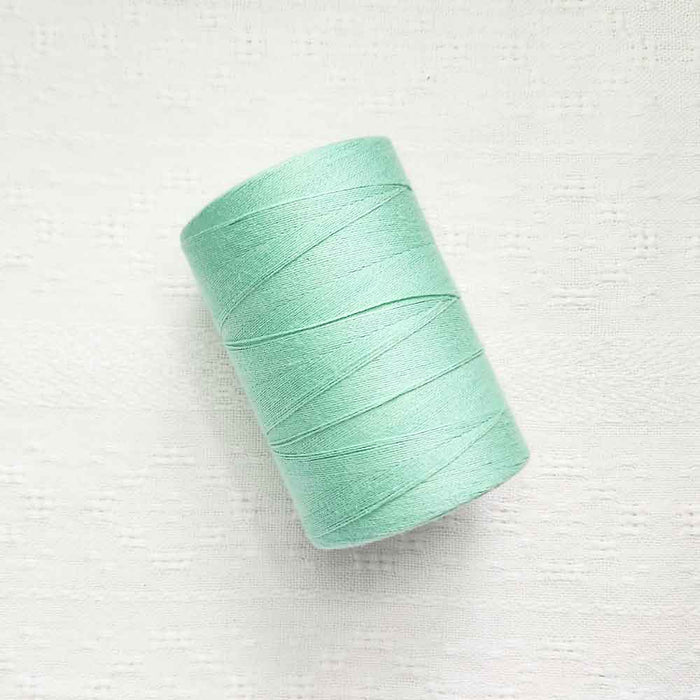 Vert pale 4/8 cotton weaving yarn cone by Maurice Brassard